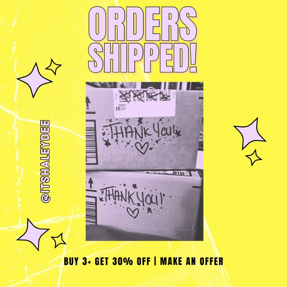 Orders shipped! ✨ Thanks for shopping!